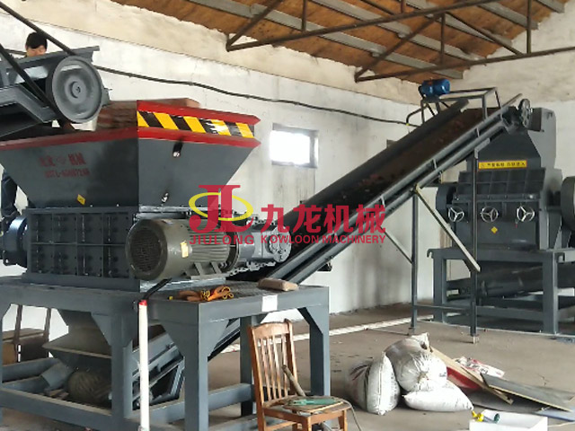 PPR塑料粉碎生產線現(xiàn)場